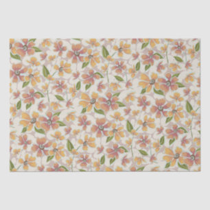 Papier Mousseline Tropical Retro Botanical