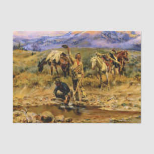 Papier Mousseline « Trouver le filon » par Charles M. Russell