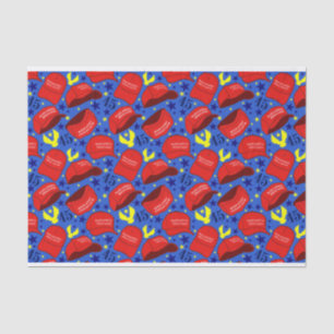 Papier Mousseline Trump 2020 Casquette Motif - Bleu -