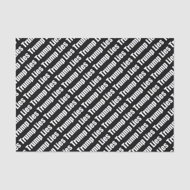 Papier Mousseline Trump ment (Recto)