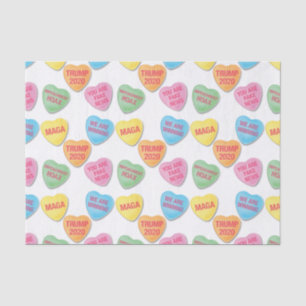 Papier Mousseline Trumpisms Coeurs de bonbons