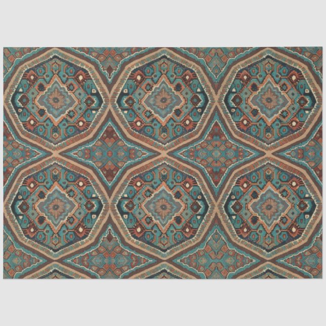 Papier Mousseline Turc Belle vieille collection Motif moderne (Recto)