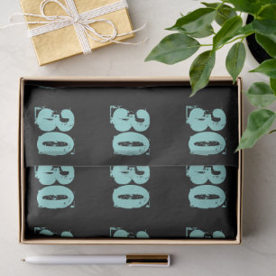 Papier Mousseline Turquoise Blue 30th Dirty Trente Celebrate Party