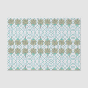 Papier Mousseline Turquoise Citron Topiaire Robin's Oeuf Bleu Bleu B
