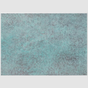 Papier Mousseline Turquoise Copper Patina texture cadeau