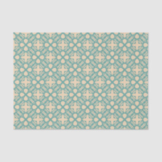 Papier Mousseline Turquoise Cream moderne Western géométrique Dismal