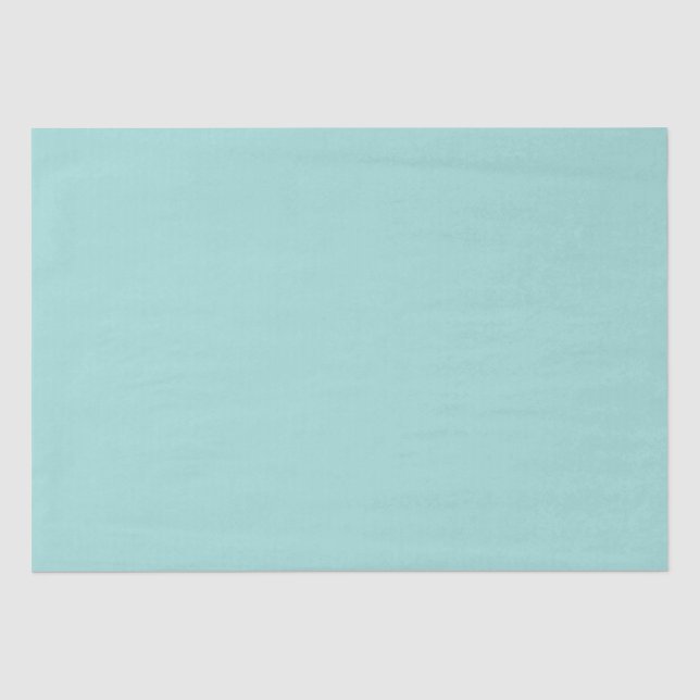 Papier Mousseline Turquoise uni clair (Recto)