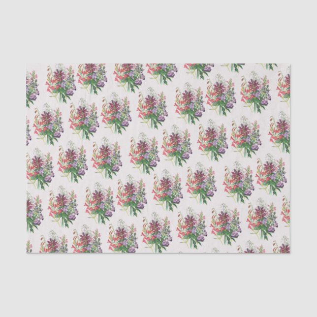 Papier Mousseline Turtleheads et Beardtongues (Recto)