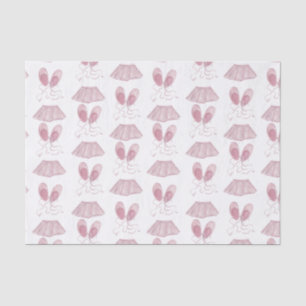 Papier Mousseline Tutus roses chaussons de ballet danse blancs