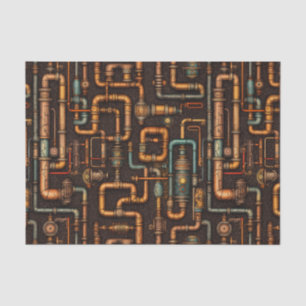Papier Mousseline Tuyaux en vapeur motif