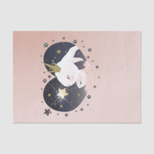 Papier Mousseline Twinkle Little Star Lapin Peach Baby Shower