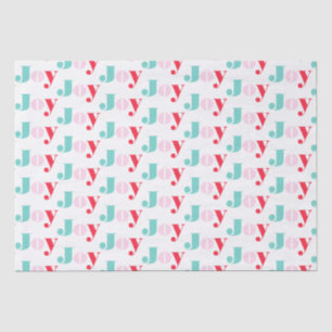 Papier Mousseline Typographie de Christmas Joy