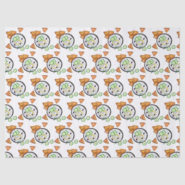 Papier Mousseline Tzatziki Grec Meze Dip Nourriture Méditerranéenne  (Recto)