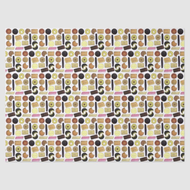 Papier Mousseline UK British Biscuits Shortbread Rich Tea Digestives (Recto)