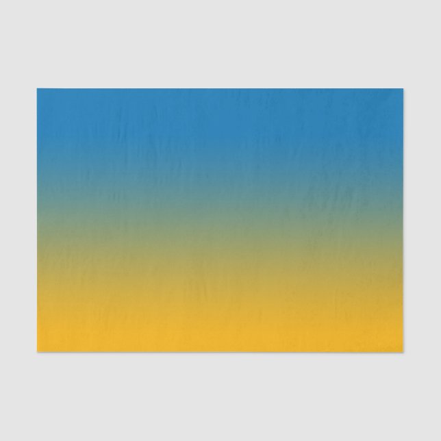 Papier Mousseline Ukraine, couleurs de la liberté (Recto)