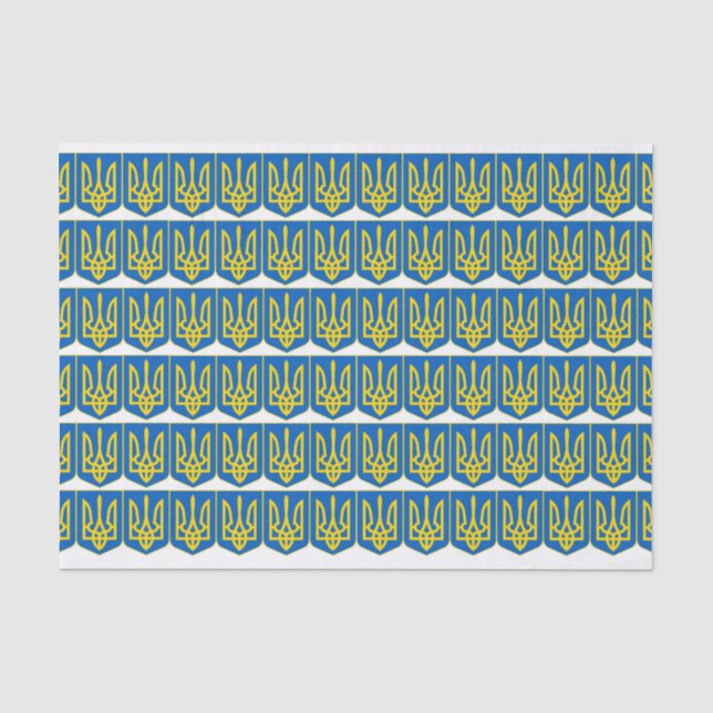 Papier Mousseline Ukrainien Tryzub (Recto)
