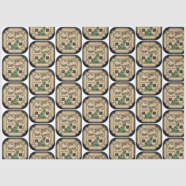 Papier Mousseline Un apothecaire et poteau Étiquette série Design 6 (Recto)