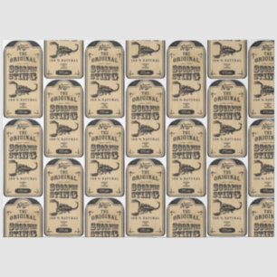 Papier Mousseline Un apothecaire et potion Étiquette série Design 11