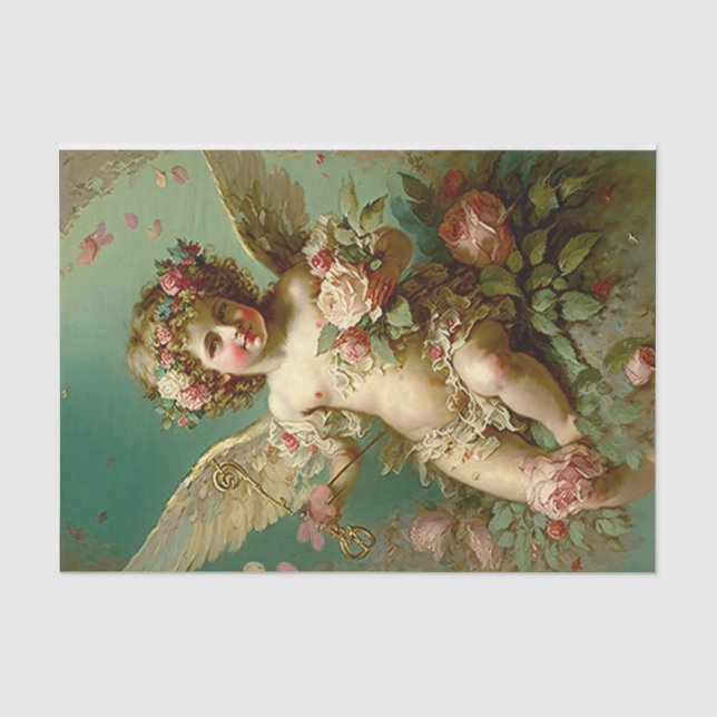Papier Mousseline Un beau papier Tissu Cherub (Recto)