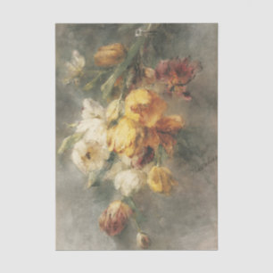 Papier Mousseline Un bouquet de tulipes par Margaretha Roosenbloom