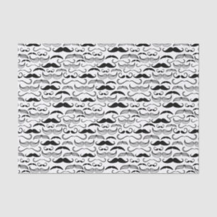 Papier Mousseline Un club des messieurs. Motif 2 de moustache