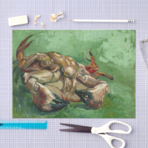 Papier Mousseline Un crabe sur son dos Vincent van Gogh