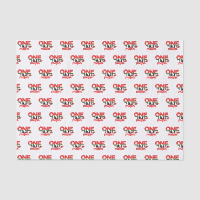 Papier Mousseline Un dans un Melon Cute Watermelon Premier anniversa (Recto)
