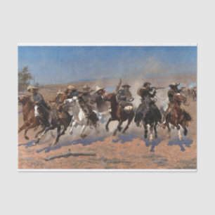 Papier Mousseline Un Dash pour le Bois par Frederic Remington