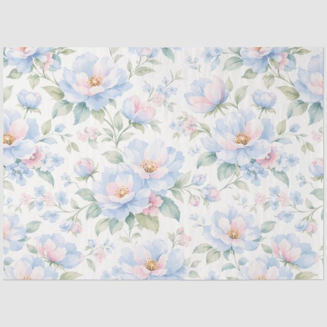 Papier Mousseline Un Dessin Floral Printanier #1 (Recto)