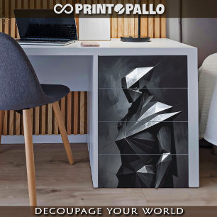 Papier Mousseline Un guerrier pâle inspiré par le Futurisme