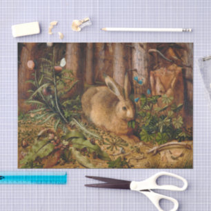 Papier Mousseline Un lièvre dans la forêt   Hans Hoffmann