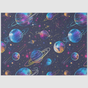 Papier Mousseline Un Neon Cosmos Series Design 9
