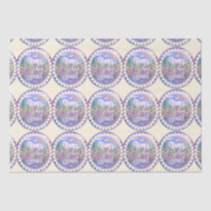 Papier Mousseline Un paradis mauve