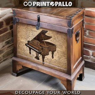 Papier Mousseline Un piano steampunk dans un monde de notes musicale