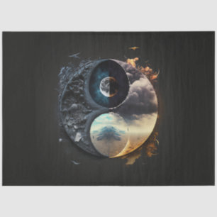 Papier Mousseline Un Ying Abstrait Yang Series Design 8