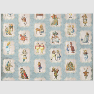 Papier Mousseline Une Alice bleue au pays des merveilles Conception 