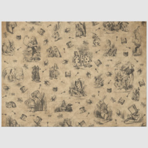 Papier Mousseline Une autre Alice au pays des merveilles Conception 