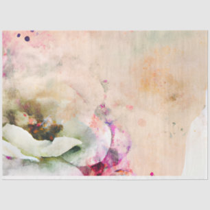 Papier Mousseline Une Ephémère Florale Chic Shabby Série 6