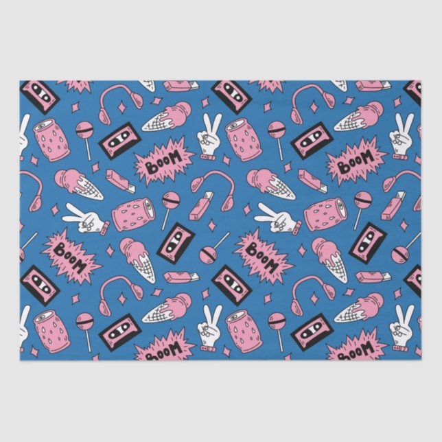 Papier Mousseline Une explosion des années 90 (Recto)