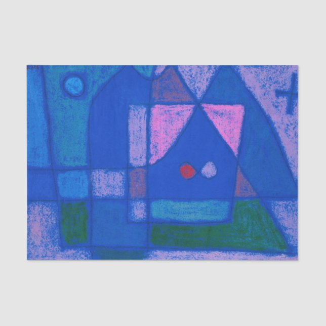 Papier Mousseline Une petite chambre à Venise par Paul Klee, Art Abs (Recto)