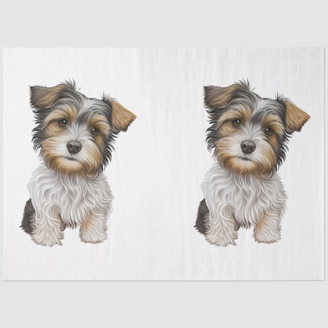 Papier Mousseline Une petite série de chiens Design 30 (Recto)