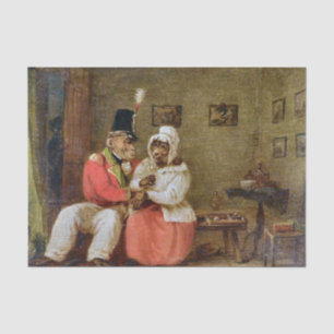 Papier Mousseline Une Rencontre sur un Banc par Edmund Bristow