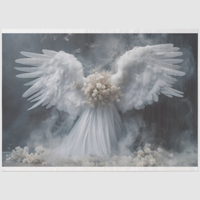Papier Mousseline Une série Angel Blanc Design 4 (Recto)