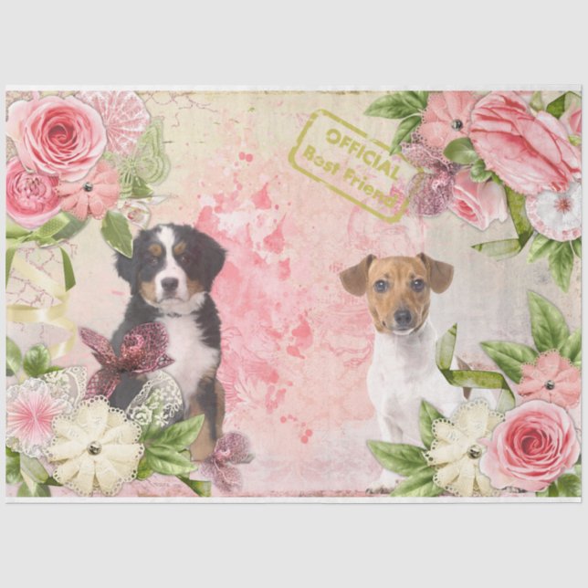 Papier Mousseline Une série chic Shabby Design 15 (Recto)