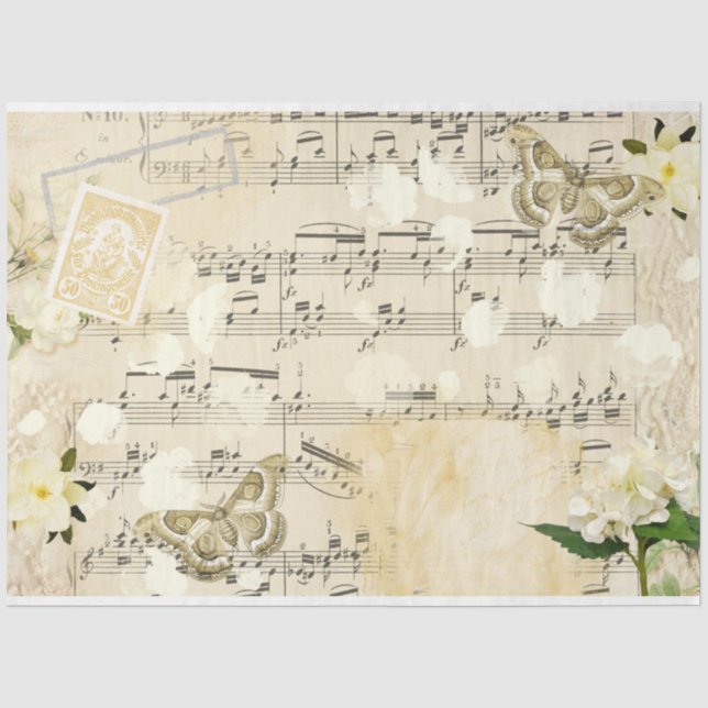 Papier Mousseline Une série chic Shabby Design 2 (Recto)