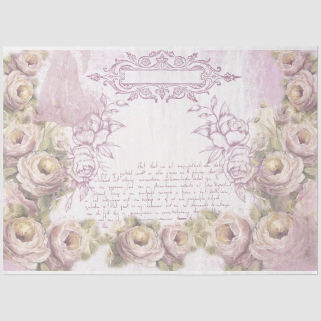 Papier Mousseline Une série chic Shabby Design 36 (Recto)