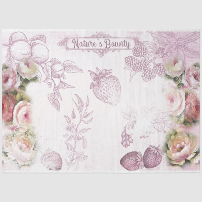 Papier Mousseline Une série chic Shabby Design 37 (Recto)