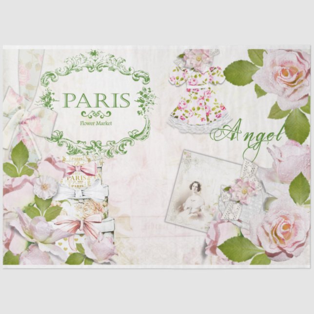 Papier Mousseline Une série Chic Shabby Design 44 (Recto)