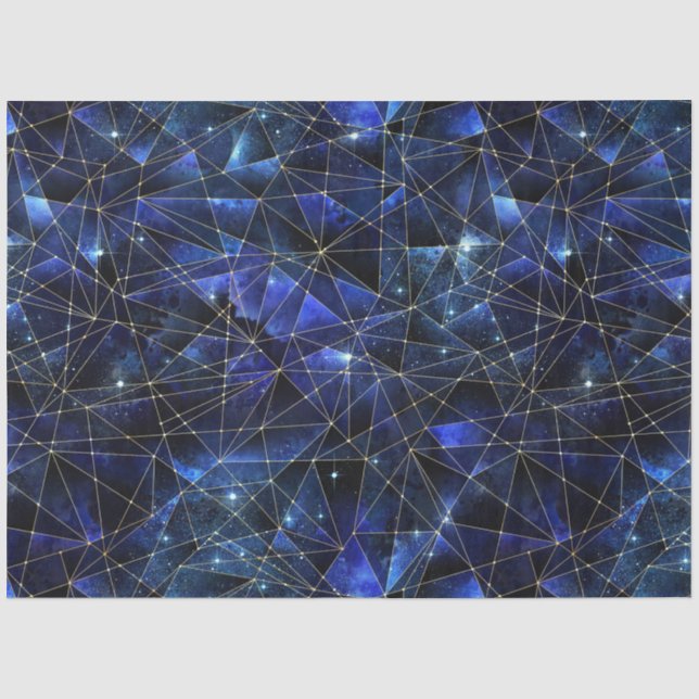 Papier Mousseline Une Série Crystal De Minuit Design 4 (Recto)