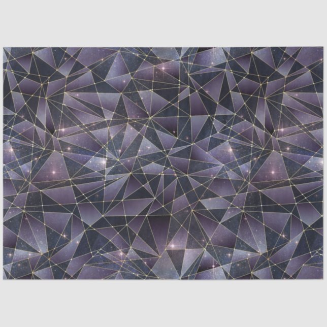 Papier Mousseline Une Série Crystal De Minuit Design 6 (Recto)